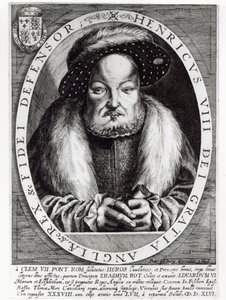Portræt af Henrik VIII, indgraveret af Peter Isselburg, 1646