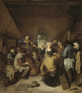Bønder laver musik og danser