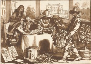 botaniker af Cornelis Ploos van Amstel (signed by artist)