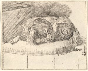 Sovende hund, 1777.