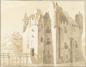 Frissestein Slot i Herwijnen, bagerst af Cornelis Pronk (possibly)