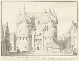 Den gamle Oosterpoort eller Gevangenpoort i Hoorn af Cornelis Pronk