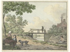 liggende hund af Cornelis Saftleven
