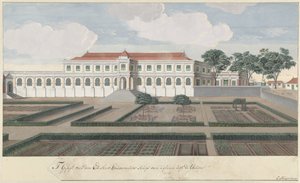 Guvernørens hus med haven i Colombo på Ceylon 