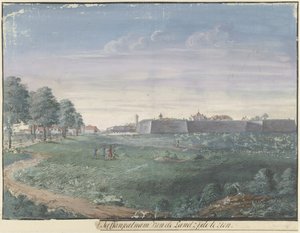 Jaffnapatnam Fort i Ceylon [..]l Jaffanpatnam fra landsiden skal ses (titel på objekt)
