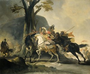 Alexander den Store i slaget ved Granicus mod perserne