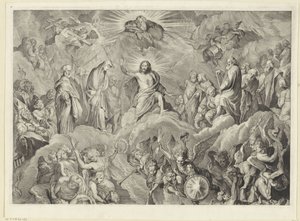 Sidste dom (topplade) af Cornelis Visscher (II)