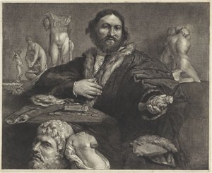 Portræt af samleren Andrea Odoni Portret af Andrea Odoni