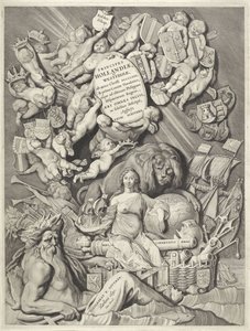 Titeltryk for en række grever og grevinder af Holland, Zeeland og Vestfrisland PRINCIPPER / HOLLANDIÆ, / ZELANDIÆ ET FRISIÆ, / (...) / PETRI SCRIVERII (titel på objekt) Grever og grevinder af Holland, Zeeland og Vestfrisland (serietitel) Prins af Cornelis Visscher (II)