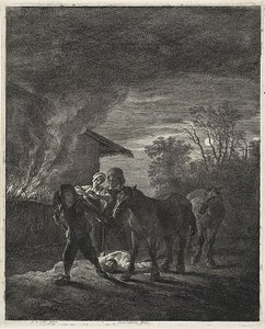 En måneskinsscene af Cornelis Visscher