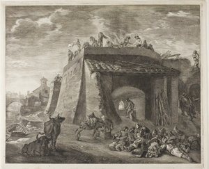 Kalkovn, fra kabinet Reynst af Cornelis Visscher