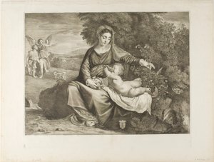 Madonna og barn af Cornelis Visscher