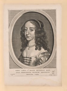 Mary Stuart, hustru til William II, fra Ni portrætter af Cornelis Visscher