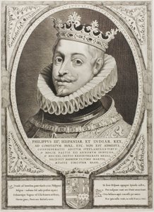 Philip III, konge af Spanien, fra Principes Hollandiae, Zelandiae, et Frisiae af Cornelis Visscher