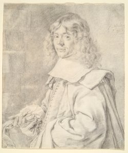 Portræt af en ung mand af Cornelis Visscher