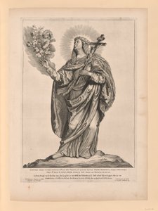 Sankt Liduina, fra Helgener i det nordlige og sydlige Holland af Cornelis Visscher