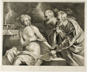 Susanna og de ældre, fra kabinet Reynst af Cornelis Visscher
