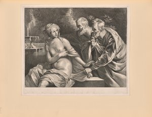 Susanna og de ældre, fra Kabinet Reynst af Cornelis Visscher