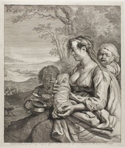 Den bohemeagtige kvinde af Cornelis Visscher