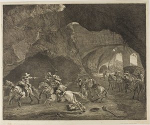 Pistolskuddet af Cornelis Visscher