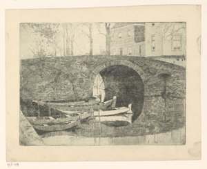 Bro over en kanal af Cornelis Vreedenburgh