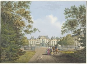 Udsigt over Het Loo-paladset af Cornelis de Kruyff