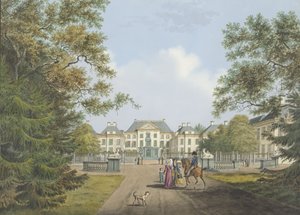 Udsigt over Het Loo-paladset af Cornelis de Kruyff