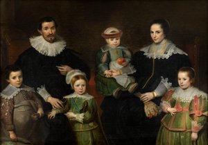 Familieportræt, ca. 1630-35 (olie på lærred)