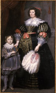 Madame Charlotte Butkens-Smit van Cruyninghen og hendes søn Johannes-Amatus