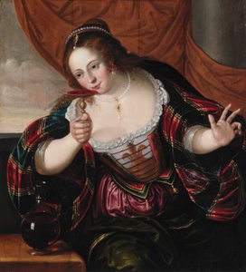 Portræt af en dame, begyndelsen af det 17. århundrede af Cornelis de Vos