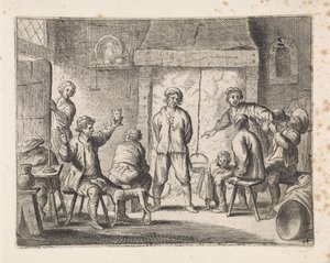 Bønder i en kro Genrescener (serietitel) af Cornelis de Wael