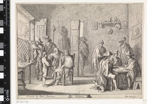 Syn Visvs (titel på objekt) Fem sanser (serietitel) af Cornelis de Wael