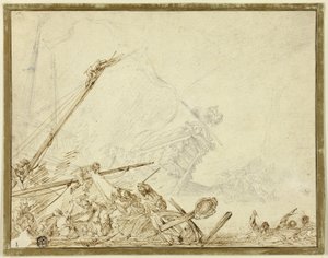 Skibsvrag af Cornelis de Wael