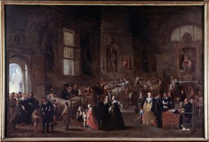 Barmhjertighedsgerninger: at besøge de syge af Cornelis de Wael