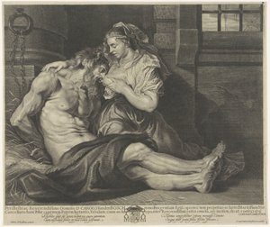 Cimon i Pero (Caritas Romana) af Cornelis van Caukercken