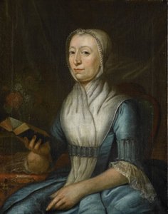 Portræt af Eva Goudriaan-de Veer af Cornelis van Cuylenburg