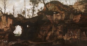 Landskab med civilisationens begyndelse af Cornelis van Dalem
