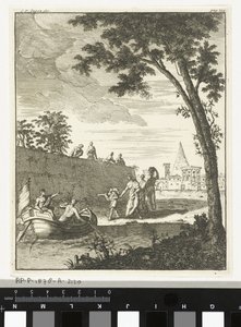 Landskab med båd af Cornelis van Jagen