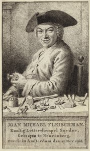 Portræt af Johann Michael Fleischmann