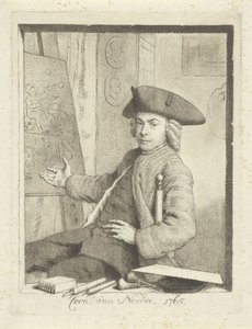 Selvportræt af Cornelis van Noorde af Cornelis van Noorde