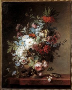 Stilleben med blomster Maleri af Corneille Van Spaendonck (1756-1840) 1789 søn. 0,91x0,73 m