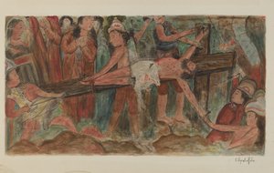 "Korsets stationer" nr. 11. "Jesus er naglet til korset