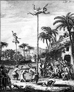 Discovery of the Indies: spil - i "" Voyages of W. Shouten in the East Indias", red. amsterdam af Cornelius Decker