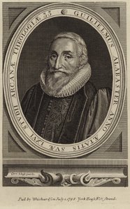 Portræt af William Alabaster af Cornelius Janssen van Ceulen