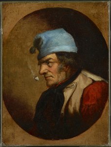 Beboer med Blue Tuque and Pipe, ca. 1855 (olie på lærred) af Cornelius Krieghoff