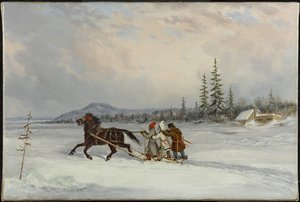 Beboere Slæde, c.1855