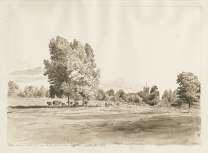 Betley Church: pen og sepia tegning, oktober 1820 (tegning)