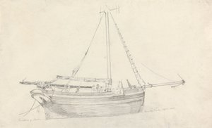 Fiskerfartøjet "Providence" af Scarborough af Cornelius Varley