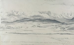 Bjergpanorama i Wales, Cader Idris af Cornelius Varley