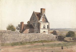Rester af Purton Hall, Staffordshire af Cornelius Varley